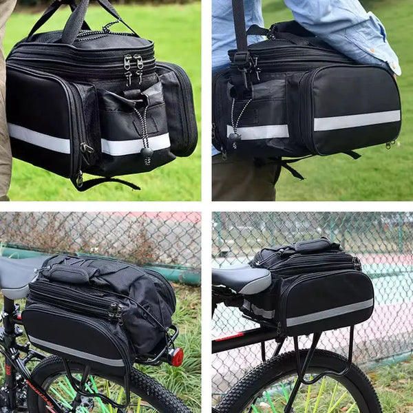 Multifunctional Rear Bike Bag with Expandable Pannier Saddlebags Epic EBike Adventures