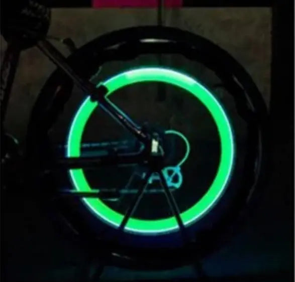 Mason James bicycle valve ebike light LED four color options, bike looks spectacular! Quality and affordable! Epic EBike Adventures