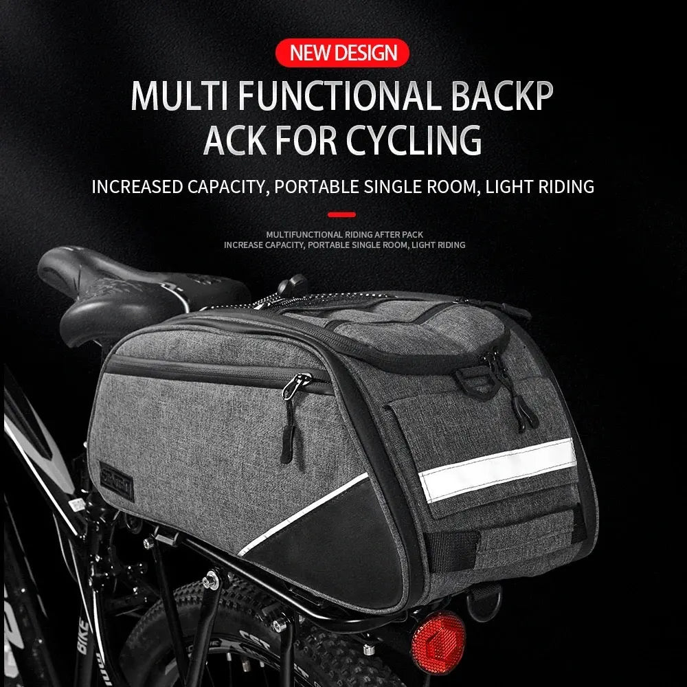 Rear Rack Bag! Insulated with shoulder strap! Expanding side storage pockets! Durable!