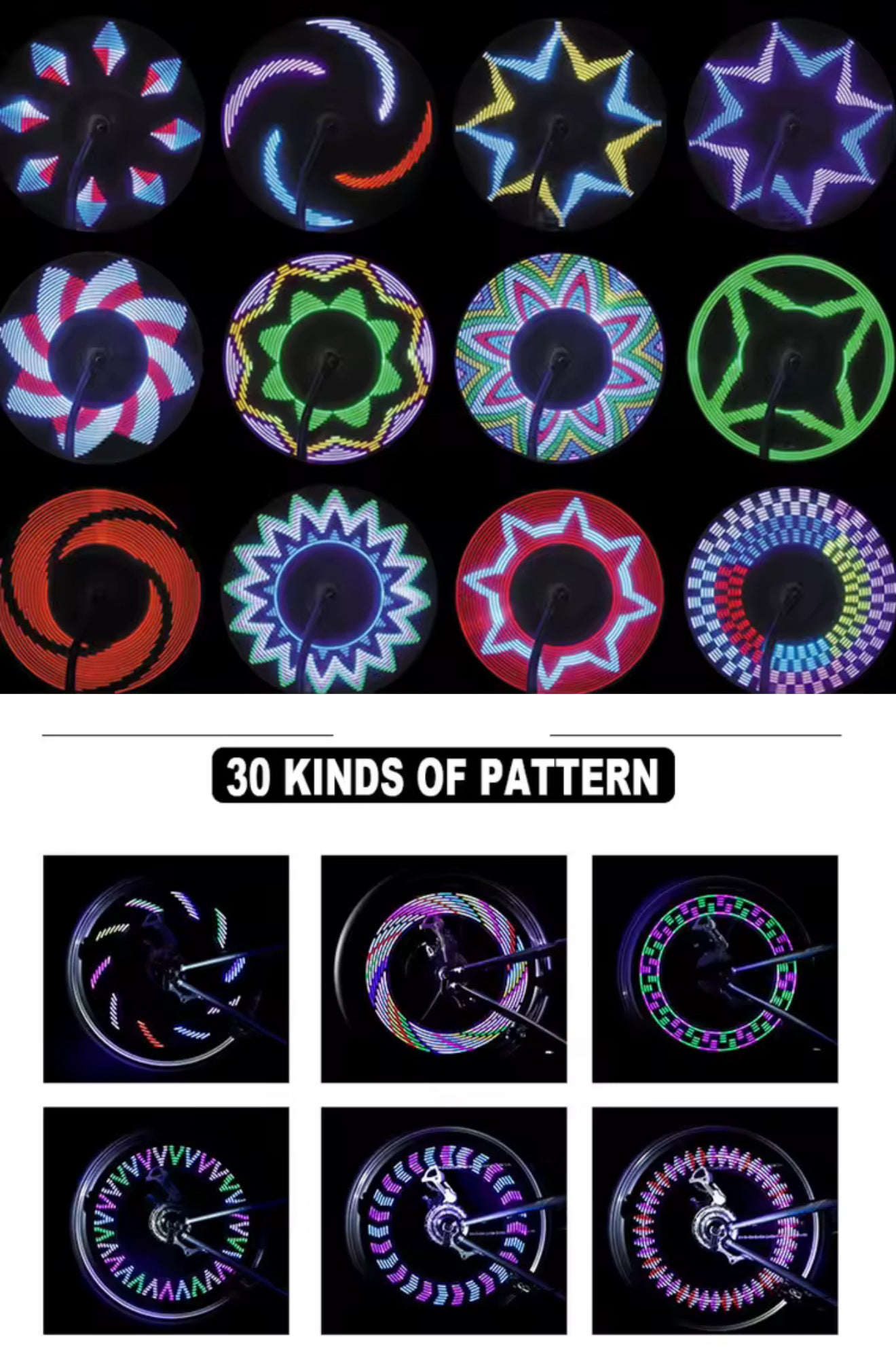 Mason James™ Rechargeable Spoke Light – 360° LED Wheel Visibility