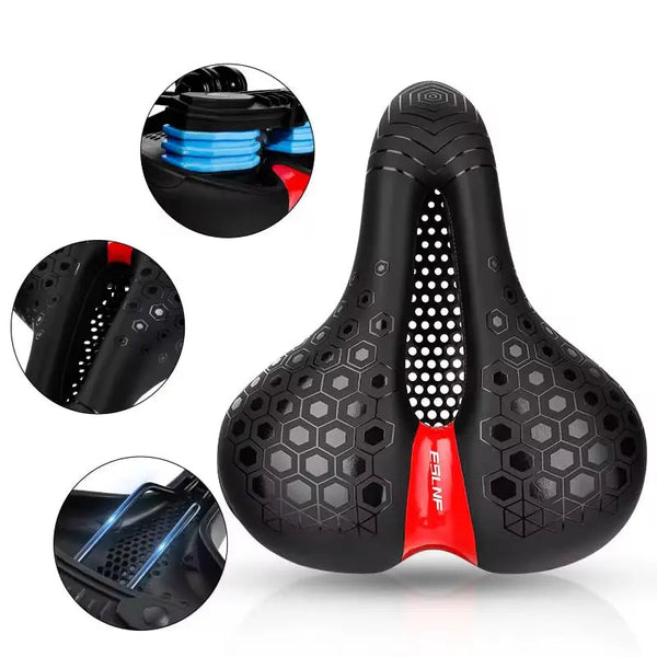 Ultra Lightweight Breathable Comfort Saddle with Shock Absorber Epic EBike Adventures