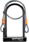 Kryptonite Keeper U-Lock - 4 x 8", Keyed, Black, Includes 4' cable and bracket Epic EBike Adventures