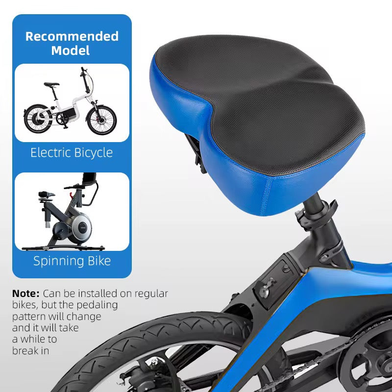 West Biking Wide Comfort Saddle – Soft, Shock-Absorbing eBike Seat