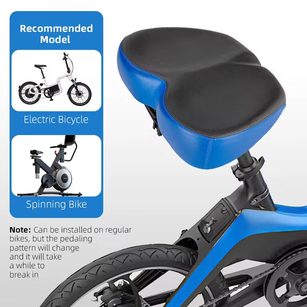 West Biking Wide Comfort Saddle – Soft, Shock-Absorbing eBike Seat