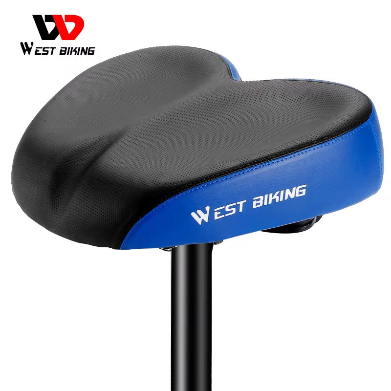 West Biking Wide Comfort Saddle – Soft, Shock-Absorbing eBike Seat