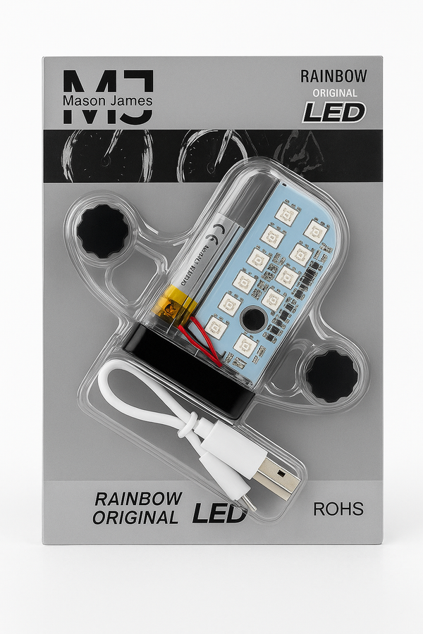 Mason James™ Rechargeable Spoke Light – 360° LED Wheel Visibility