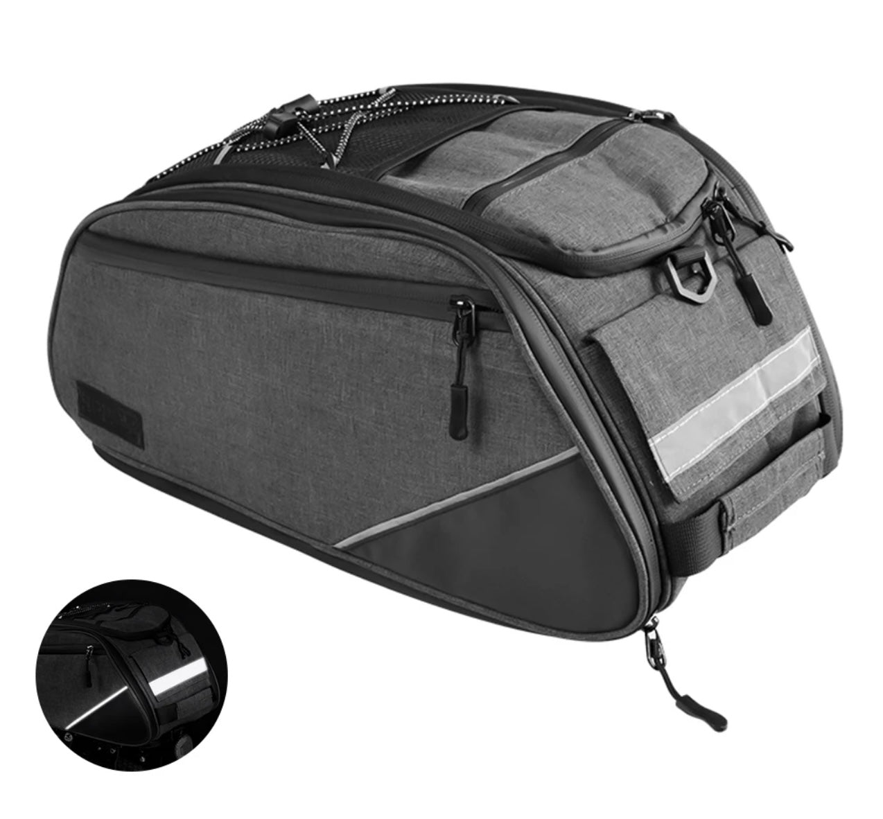 Mason James rear rack bag, insulated / cooler for bike, ebike, shoulder strap, easy to get on and off bicycle and carry, pack your picnic basket! Quality and affordable!!