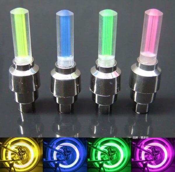 Mason James bicycle valve ebike light LED four color options, bike looks spectacular! Quality and affordable!