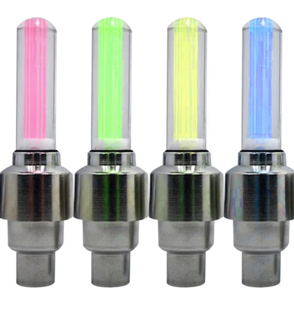 Mason James bicycle valve ebike light LED four color options, bike looks spectacular! Quality and affordable!
