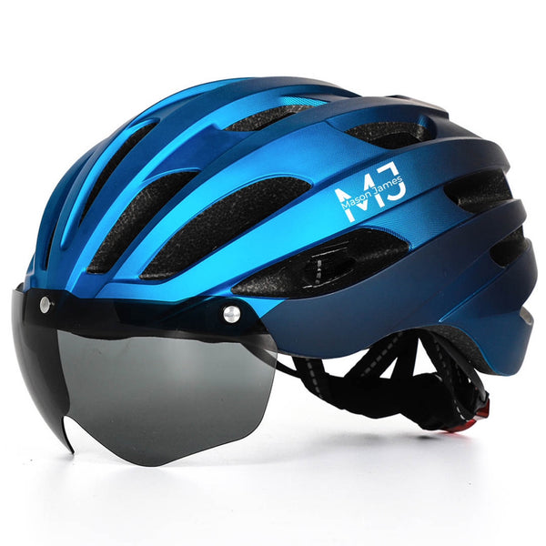 Mason James lightweight electric bike helmet with removable visor