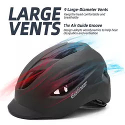Ride with Confidence: The Lightweight and Durable Bike Helmet with LED Rear Light and Sun Visor